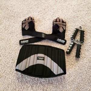 Gloves, Belt, and forearm trainers